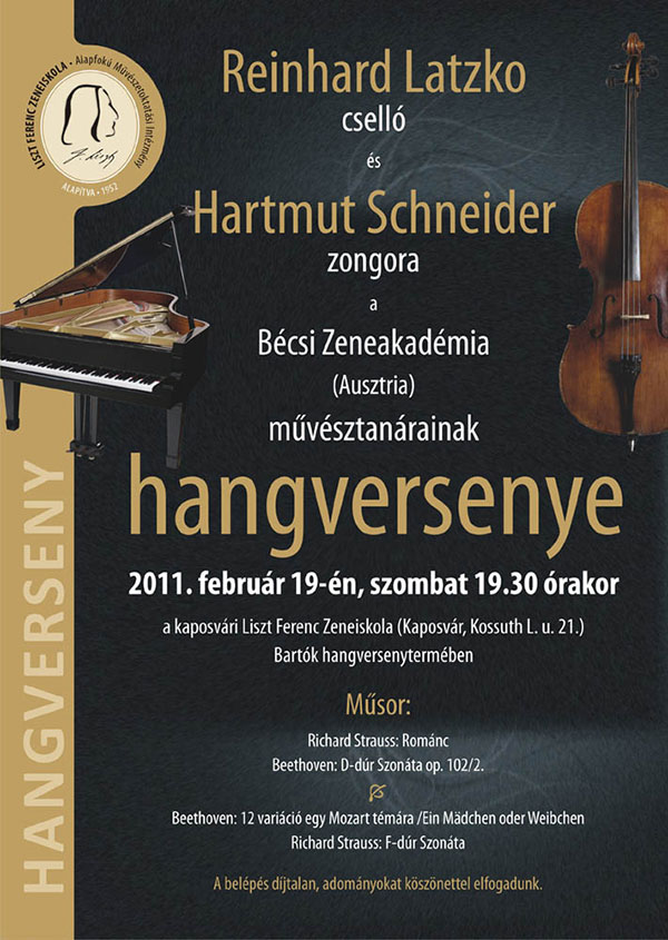 Bécsi Akadémia hangverseny plakát