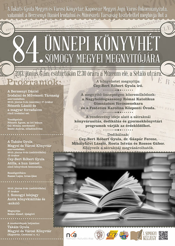 84. ünnepi könyvhét plakát
